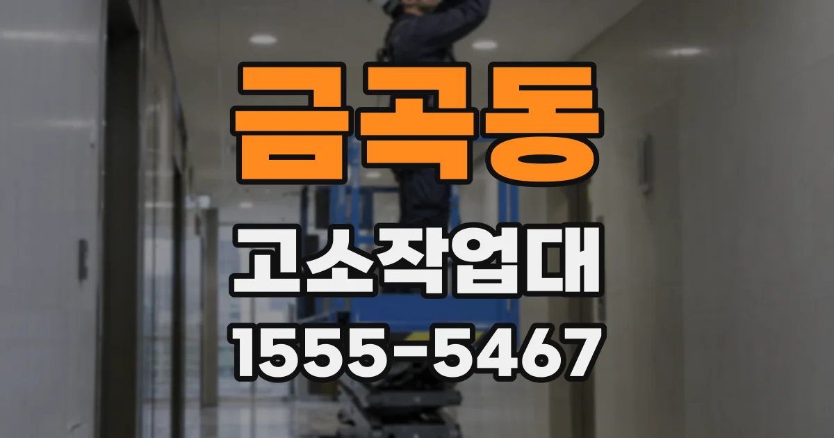 금곡동 고소작업대