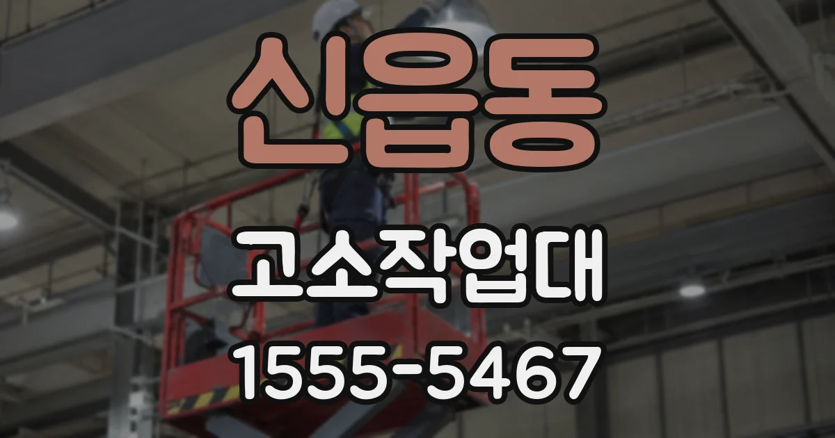 신읍동 고소작업대