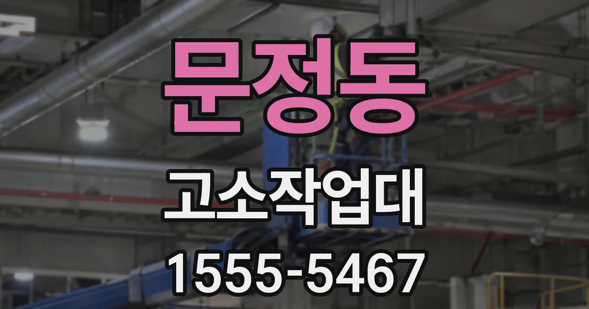 문정동 고소작업대