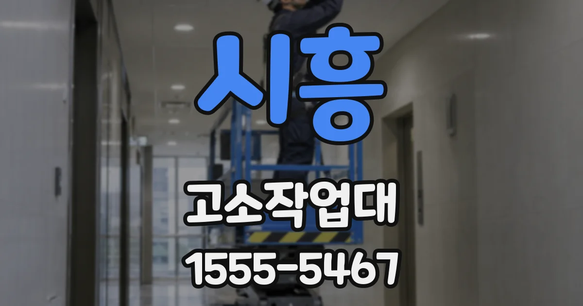 시흥 고소작업대