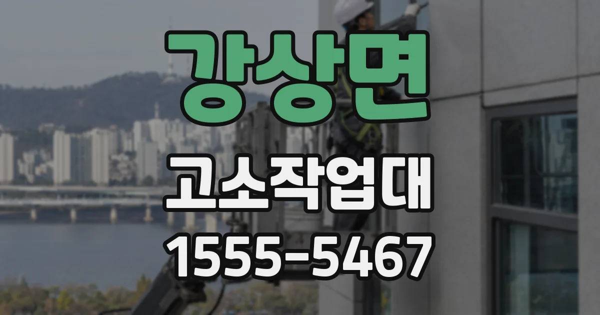 강상면 고소작업대