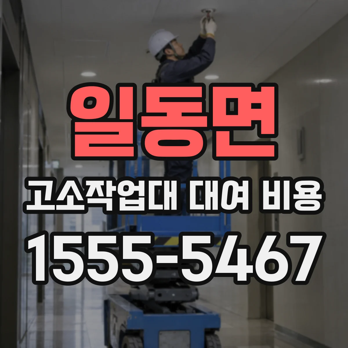 일동면 고소작업대 대여 비용