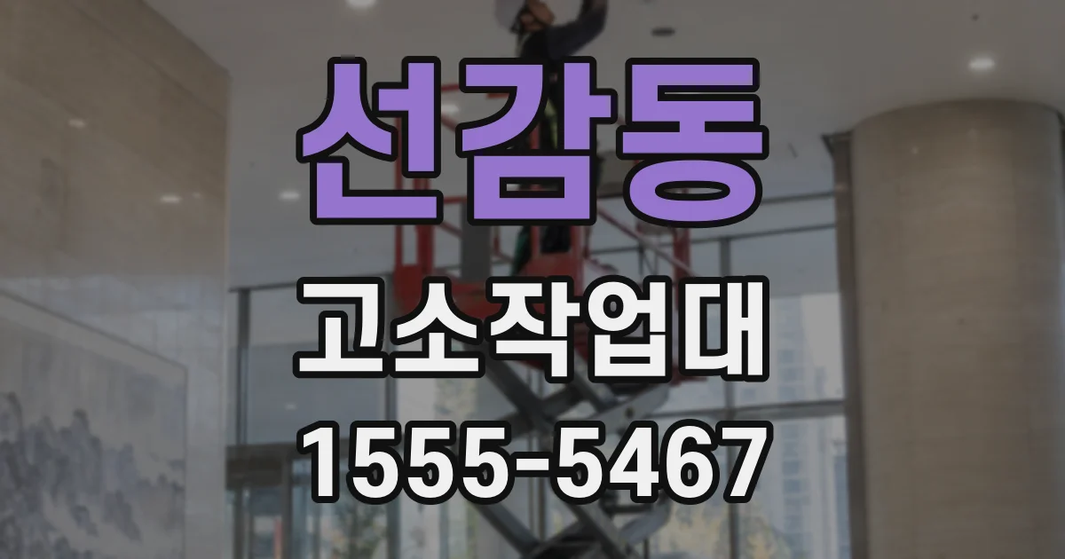 선감동 고소작업대