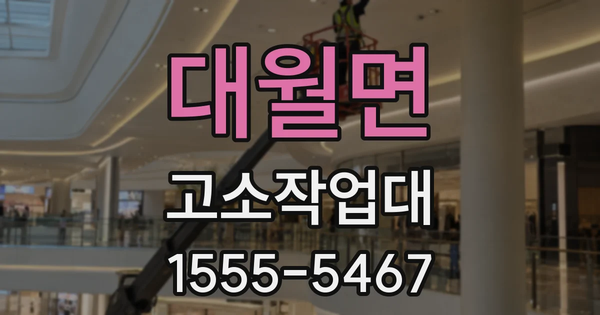 대월면 고소작업대