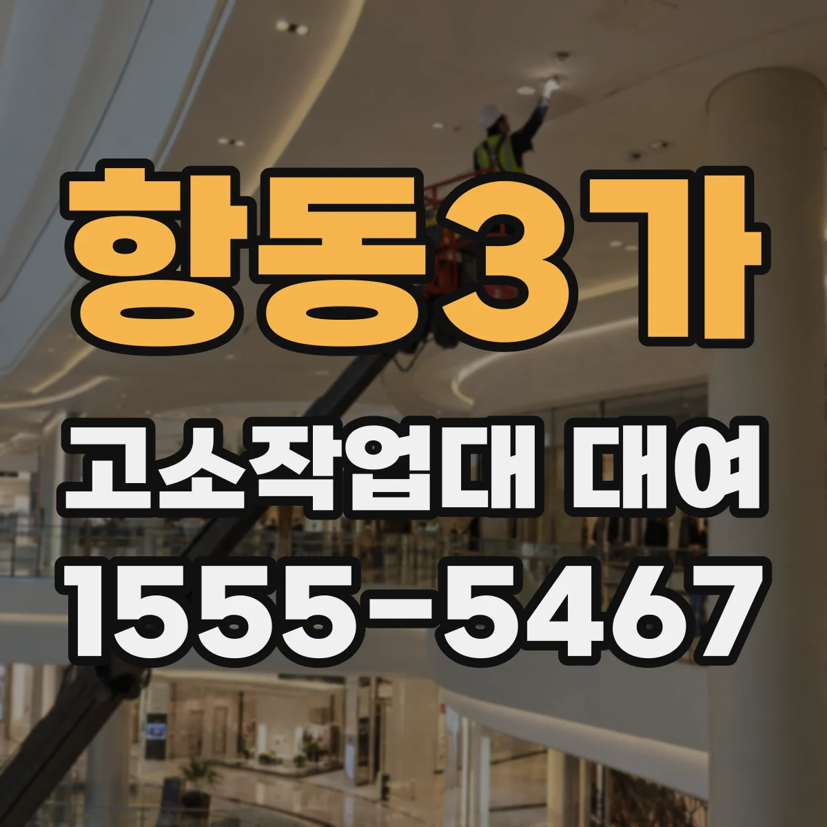 항동3가 고소작업대 대여