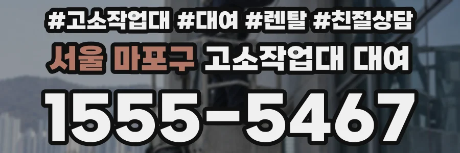 서울 마포구 고소작업대 대여