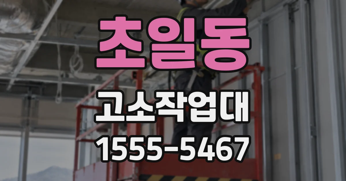 초일동 고소작업대