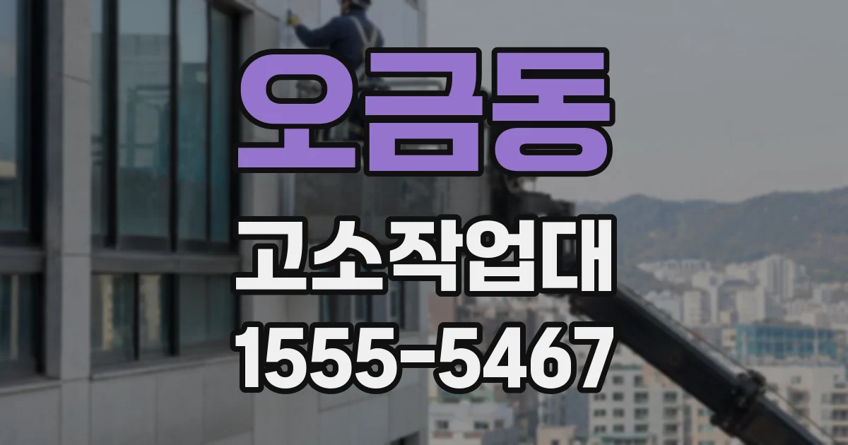 오금동 고소작업대