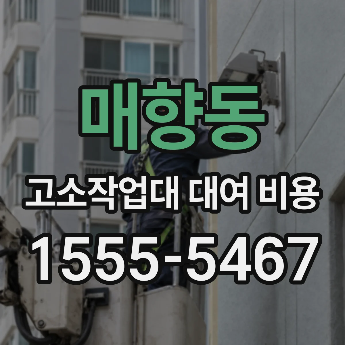 매향동 고소작업대 대여 비용