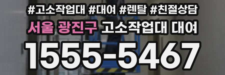 서울 광진구 고소작업대 대여