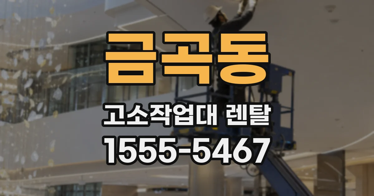 금곡동 고소작업대 렌탈