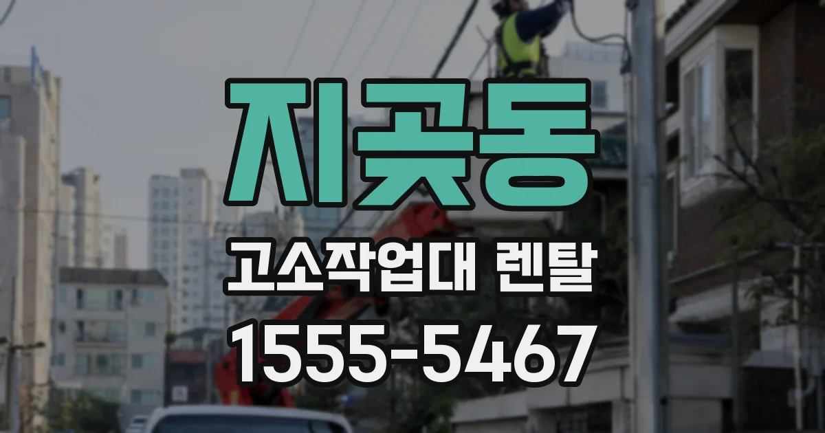 지곶동 고소작업대 렌탈