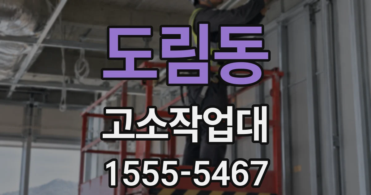 도림동 고소작업대