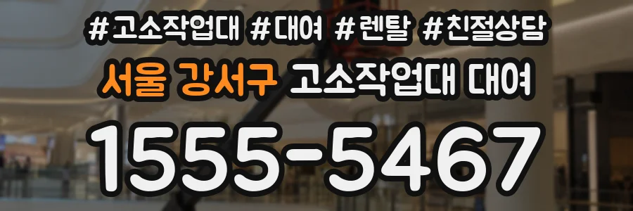 서울 강서구 고소작업대 대여