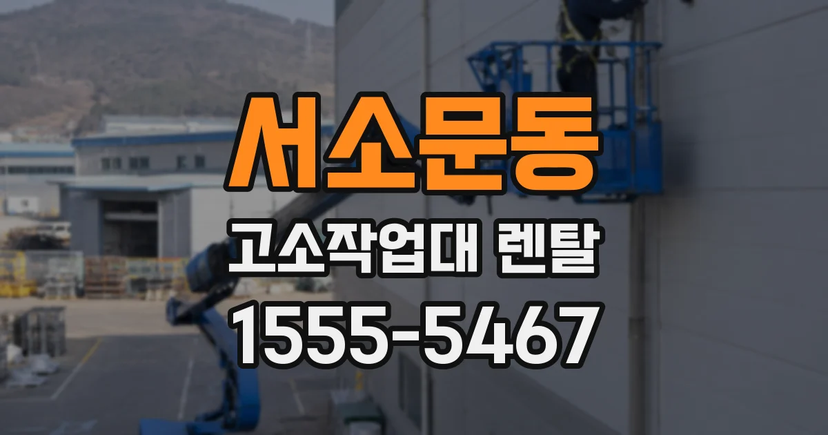 서소문동 고소작업대 렌탈