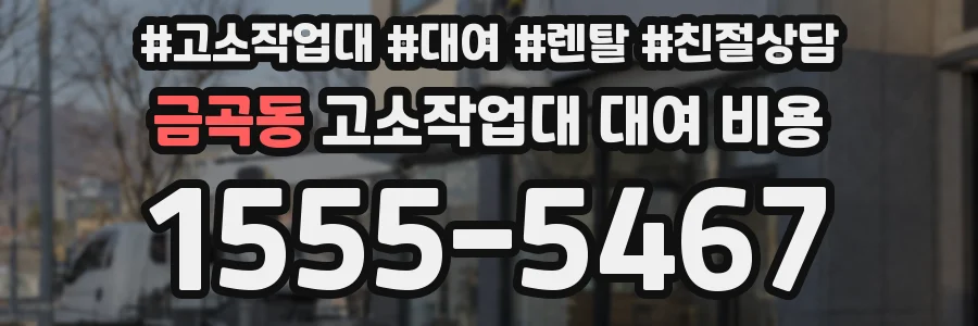 금곡동 고소작업대 대여 비용