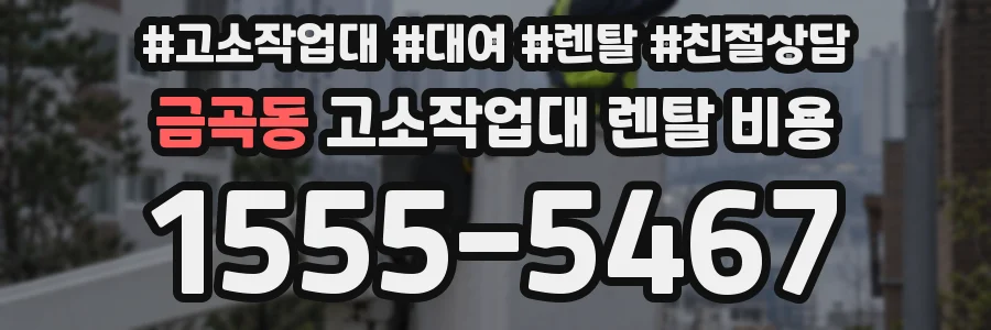 금곡동 고소작업대 렌탈 비용