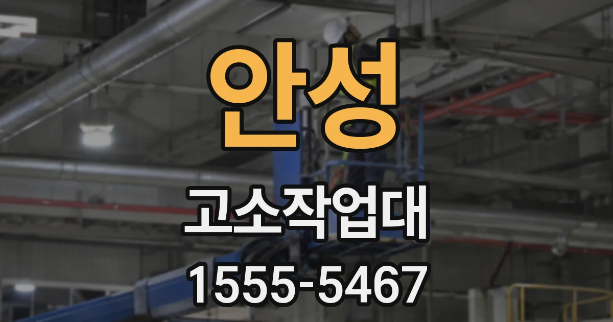 안성 고소작업대