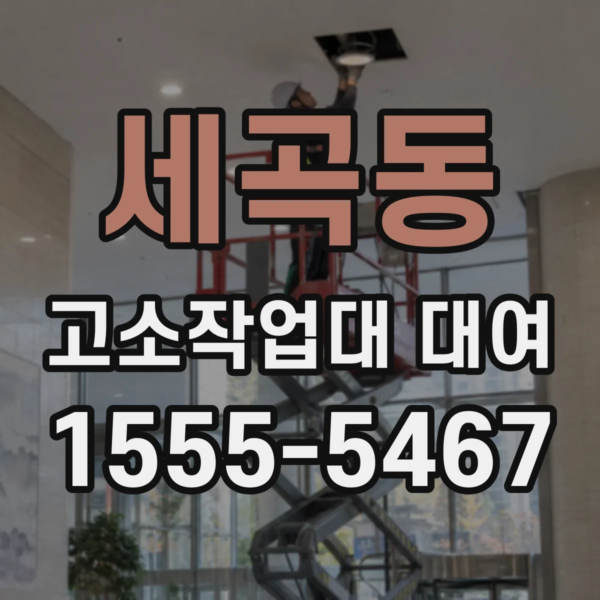 세곡동 고소작업대 대여