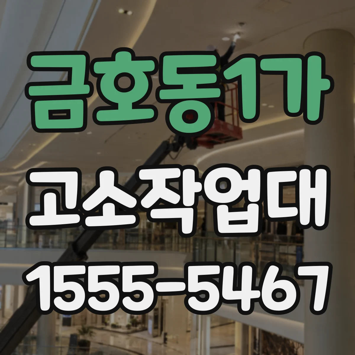 금호동1가 고소작업대