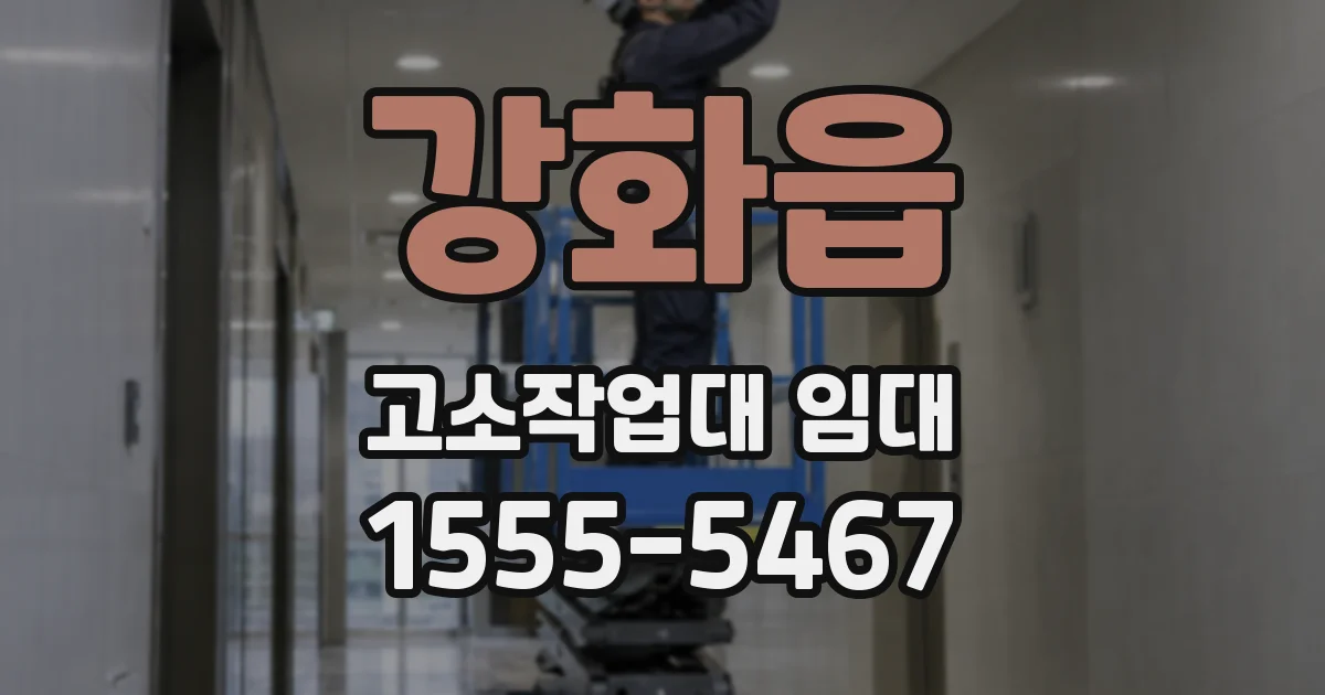강화읍 고소작업대 임대
