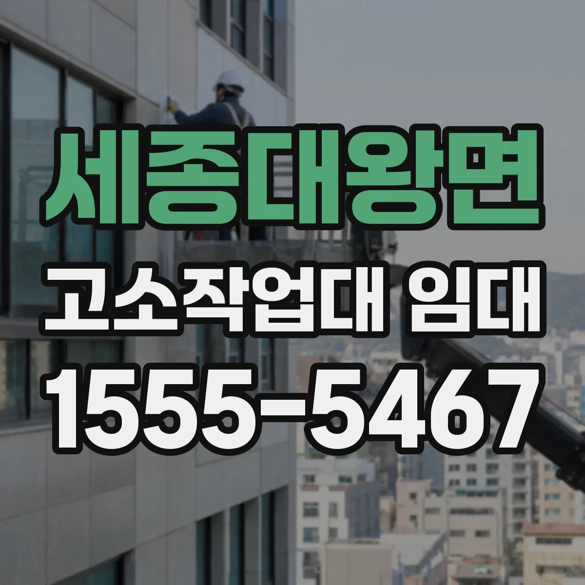 세종대왕면 고소작업대 임대