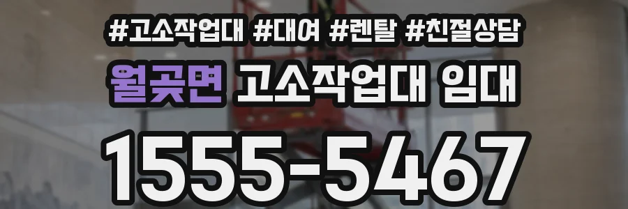 월곶면 고소작업대 임대