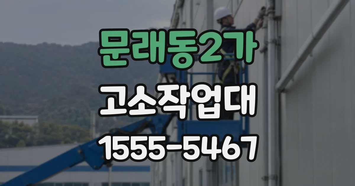 문래동2가 고소작업대