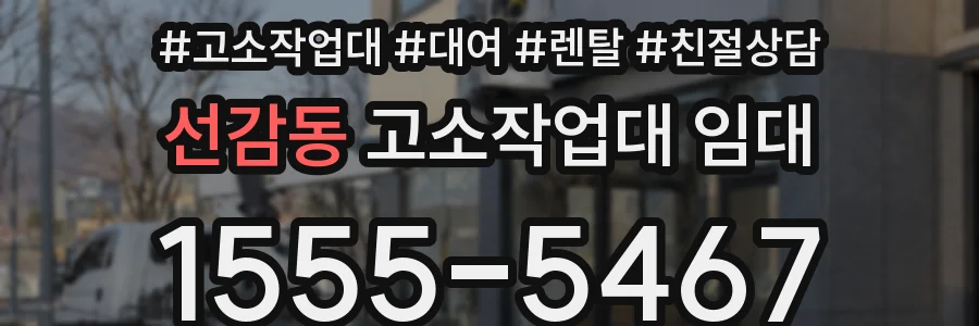 선감동 고소작업대 임대
