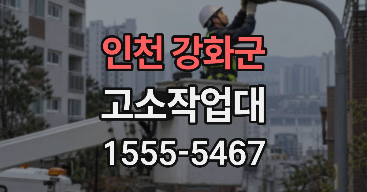 인천 강화군 고소작업대