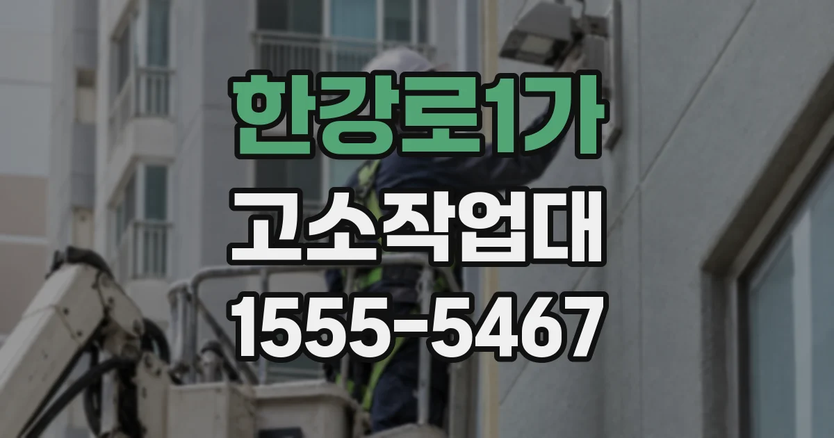 한강로1가 고소작업대