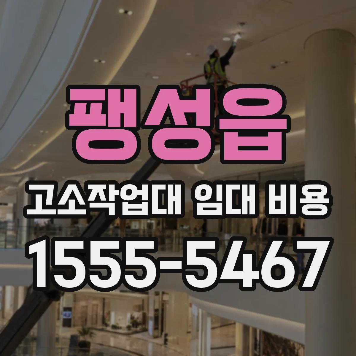 팽성읍 고소작업대 임대 비용