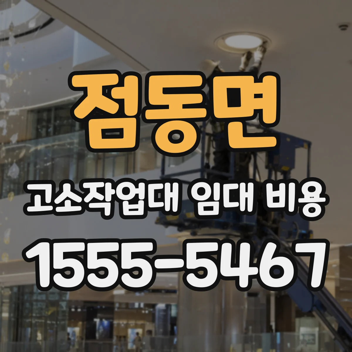 점동면 고소작업대 임대 비용