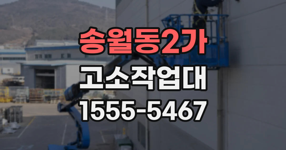 송월동2가 고소작업대