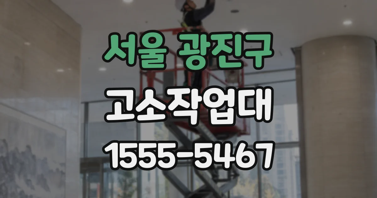 서울 광진구 고소작업대