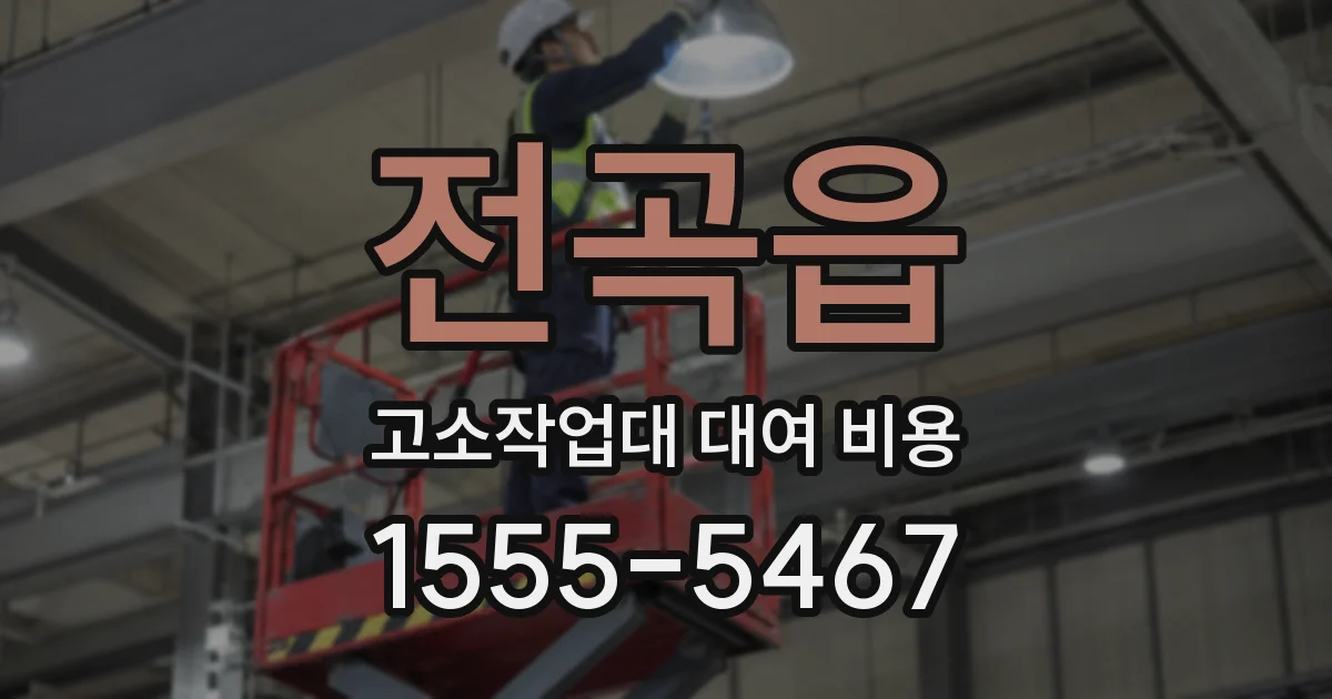 전곡읍 고소작업대 대여 비용