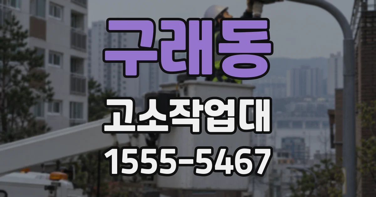구래동 고소작업대