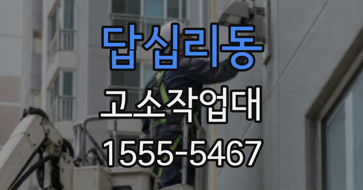 답십리동 고소작업대