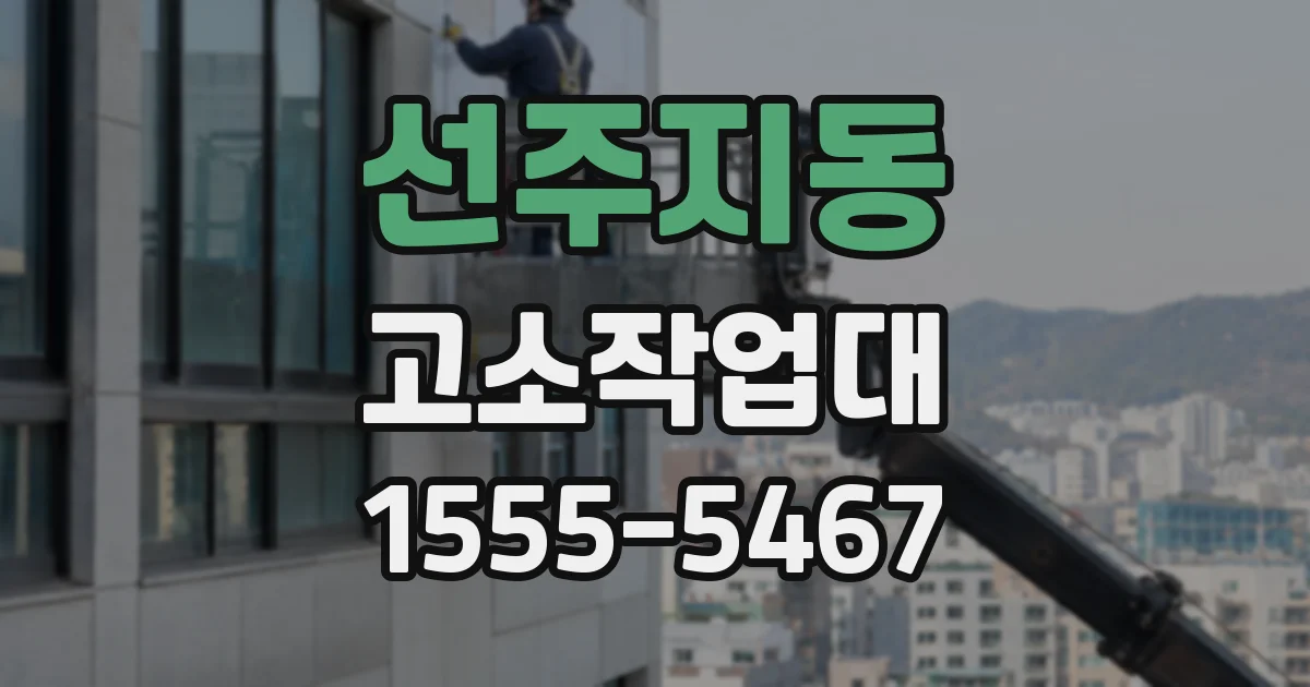 선주지동 고소작업대