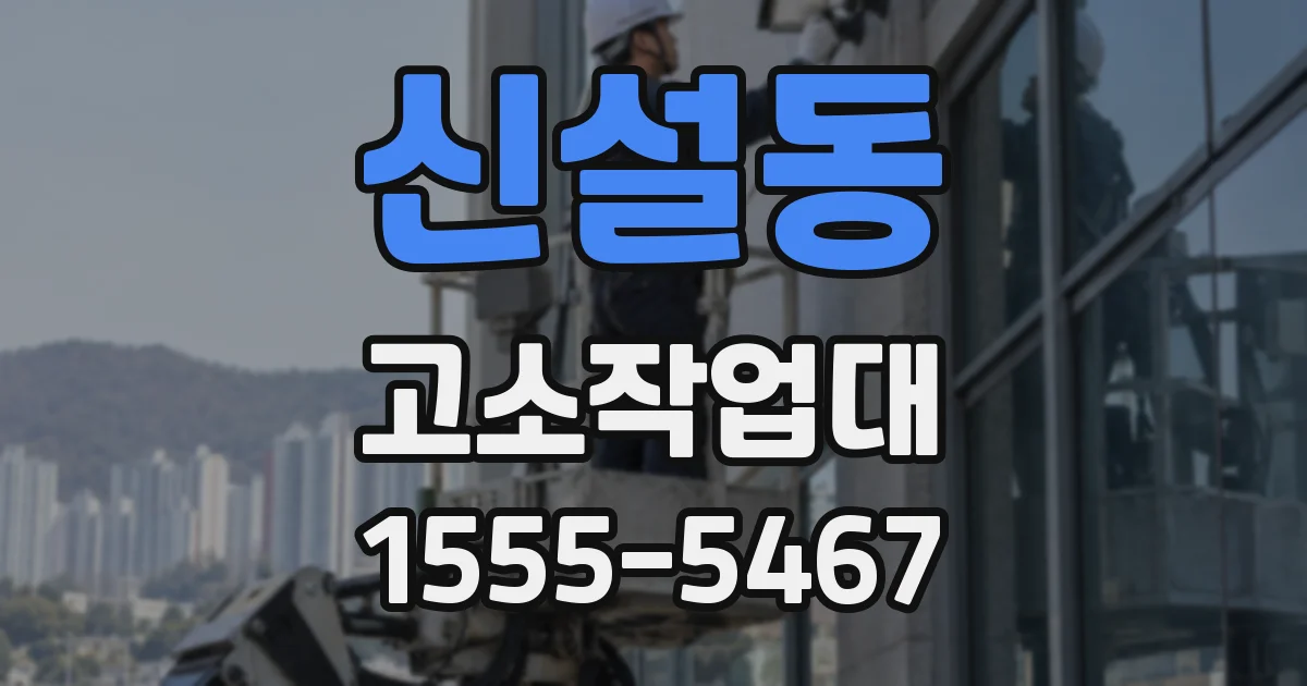 신설동 고소작업대