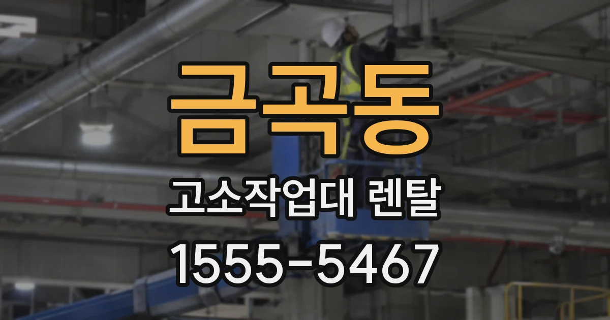 금곡동 고소작업대 렌탈