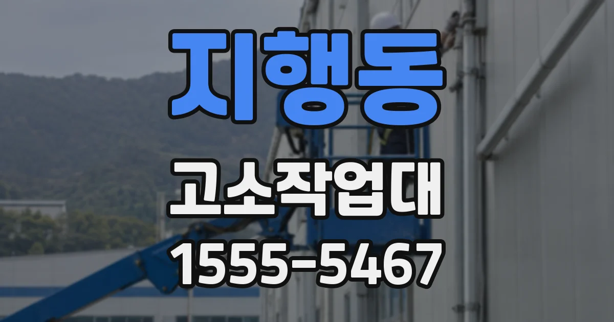 지행동 고소작업대