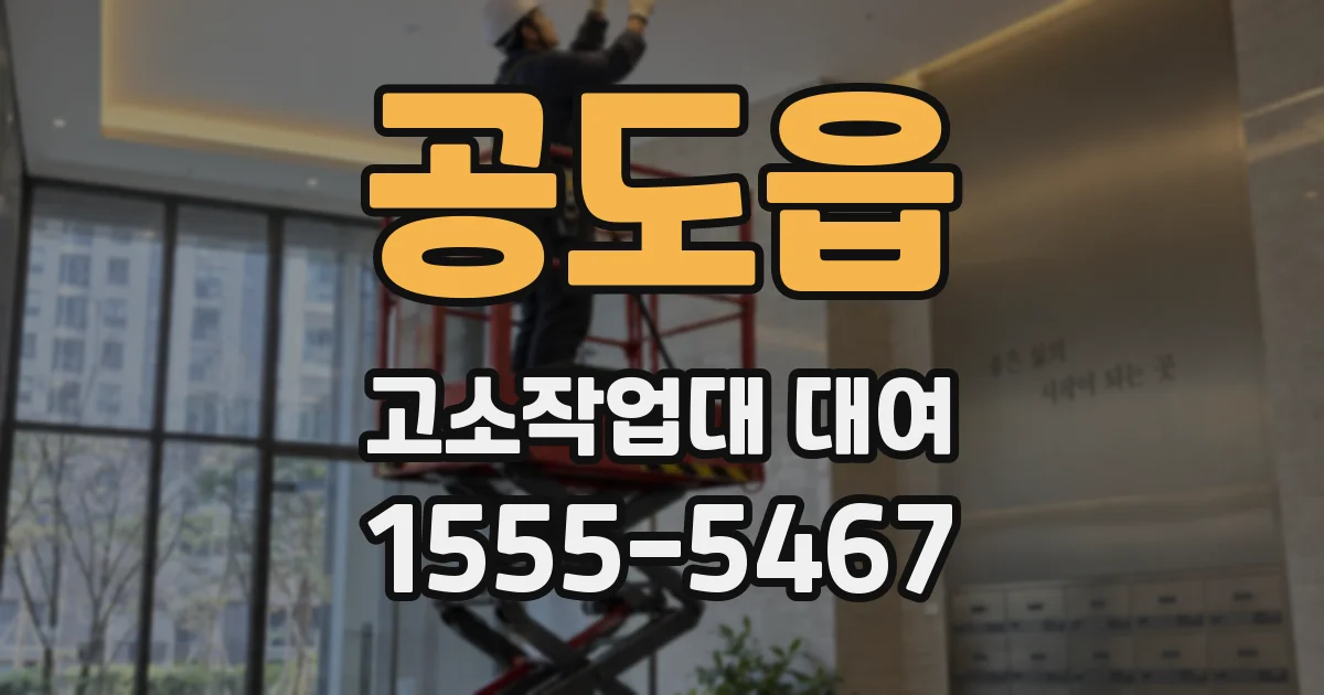 공도읍 고소작업대 대여