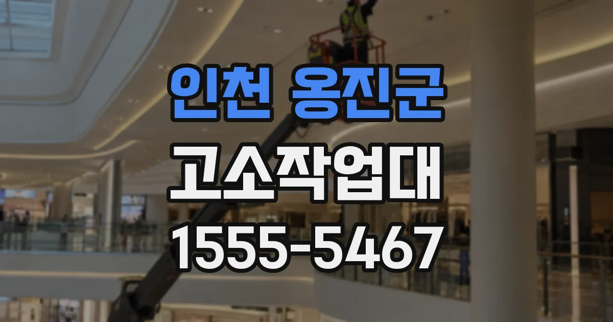 인천 옹진군 고소작업대