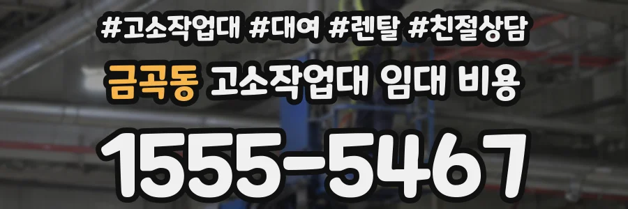 금곡동 고소작업대 임대 비용