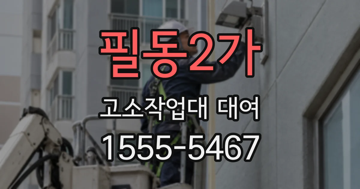 필동2가 고소작업대 대여