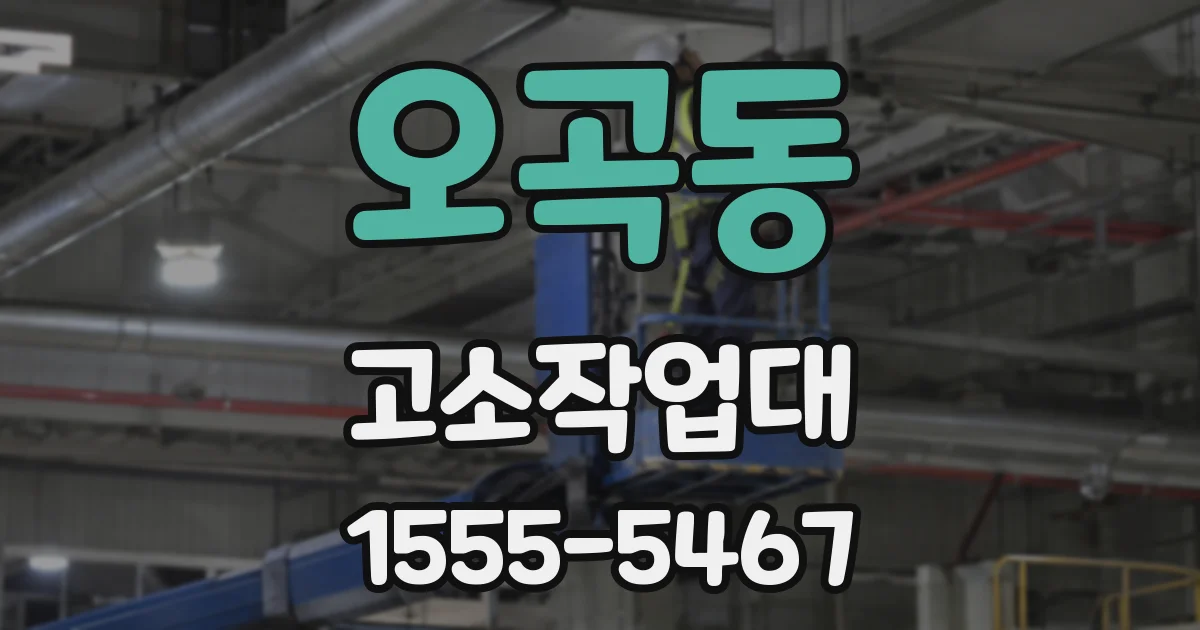 오곡동 고소작업대