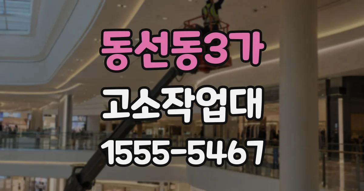 동선동3가 고소작업대