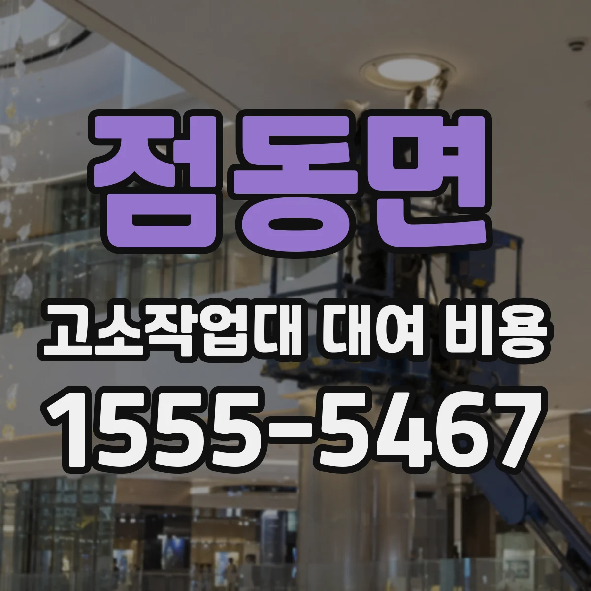 점동면 고소작업대 대여 비용