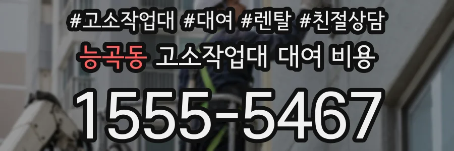 능곡동 고소작업대 대여 비용